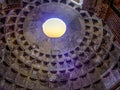 Oculus Inside the Pantheon In Rome, Italy Royalty Free Stock Photo