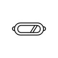 Oculus line icon. simple illustration. mobile concept app line icon and web design Royalty Free Stock Photo