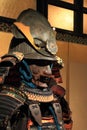 Japanese military leader Oda Nobunaga armour, close-up. 16th century