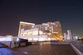 Night view of Hillton hotell at Odaiba in Tokyo, Japan