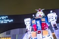 ODAIBA, JAPAN - NOVEMBER 16, 2016: statue of gundum in front of