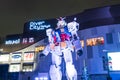 ODAIBA, JAPAN - NOVEMBER 16, 2016: statue of gundum in front of