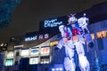 ODAIBA, JAPAN - NOVEMBER 16, 2016: statue of gundum in front of