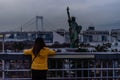 Odaiba Statue of Liberty Replica Tourist Attraction of Tokyo, Japan