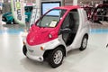 The Super-Compact Electric Vehicle COMS. Front view Royalty Free Stock Photo