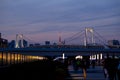 Odaiba ,Tokyo, Japan - Nov 17 2018 - View of tokyo skytree and r Royalty Free Stock Photo