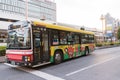 City Bus:OdakyuBus on road in Kichijoji,tokyo,Japan Royalty Free Stock Photo