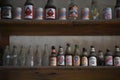 Bottles at Joe\'s bar and grill in Llano Texas.