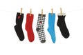 Odd Socks Royalty Free Stock Photo