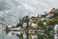Odda city houses in Norway Landscape Royalty Free Stock Photo