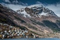 Odda is a Norwegian city and municipality in the Hordaland region Royalty Free Stock Photo