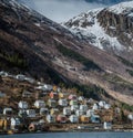 Odda, a Norwegian town and municipality in the Hordaland region, overlooking Sorfjorden