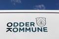 Odder municipality sign on a vehicle in Denmark Royalty Free Stock Photo