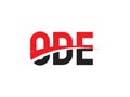 ODE Letter Initial Logo Design Vector Illustration Royalty Free Stock Photo