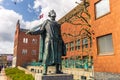 Odense, Denmark - April 29, 2017: Statue of King Cnut The Great Royalty Free Stock Photo