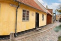 Odense, Denmark - October 20, 2023: Hans Christian Andersen House Museum is a set of museums buildings dedicated to the famous Royalty Free Stock Photo