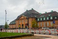 ODENSE, DENMARK: The old railway station building in Odense, Denmark