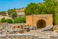 Odeon at Archaeological Site of Gortyna at Crete, Greece Royalty Free Stock Photo