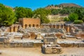 Odeon at Archaeological Site of Gortyna at Crete, Greece Royalty Free Stock Photo