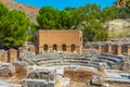 Odeon at Archaeological Site of Gortyna at Crete, Greece Royalty Free Stock Photo