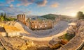 The Odeon of Herodes Atticus Roman theater structure at the Acropolis of Athens