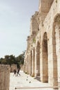 Odeon of Herodes Atticus theater, in the Greek acropolis, Athens