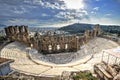 Odeon Theatre in Athens, Greece Royalty Free Stock Photo