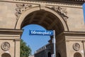 Odeonsplatz Sign Munich