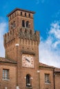 Oderzo Italy Europe - Medieval Clock Tower called Torresin Royalty Free Stock Photo