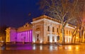Odessa City Hall at night Royalty Free Stock Photo