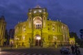 The Odessa Opera House in the Evening Royalty Free Stock Photo