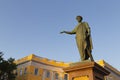 Odessa potemkin stairs with statue of duke richelieu