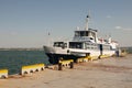 Odessa, South of Ukraine, The customs area, July 10, 2018. Odessa commercial sea port. Beautiful yaÃÂhts. Sailboats at the dock