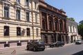 Odessa, South of Ukraine, Deribasovskaya street, July 10, 2018. Walking on the city streets in summer. Tourists and travelling