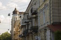 Odessa, South of Ukraine, Deribasovskaya street, July 10, 2018. Walking on the city streets in summer. Tourists and travelling