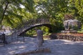 Odessa, South of Ukraine, Mother-in-Law`s Bridge, popular pedestrian bridge nicknamed Teschin, July 10, 2018