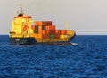 Odessa, Ukraine - August 08, 2018. A large cargo ship transports