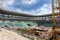 ODESSA, UKRAINE - 13 August 2011 : A unique high-tech construction of a modern stadium for football matches top class 35 thousand