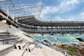 ODESSA, UKRAINE - 13 August 2011 : A unique high-tech construction of a modern stadium for football matches top class 35 thousand