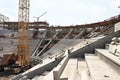 ODESSA, UKRAINE - 13 August 2011 : A unique high-tech construction of a modern stadium for football matches top class 35 thousand