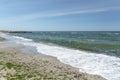 Odessa, Ukraine, Black sea beach waves Royalty Free Stock Photo