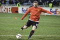 ODESSA, UKRAINE - December 08, 2016: Wayne Rooney during the UEFA Europa League match between Zarya Lugansk vs Manchester United Royalty Free Stock Photo