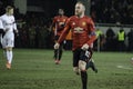 ODESSA, UKRAINE - December 08, 2016: Wayne Rooney during the UEFA Europa League match between Zarya Lugansk vs Manchester United Royalty Free Stock Photo