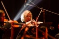 ODESSA, UKRAINE - JANUARY 24, 2019: Symphony orchestra concert on theater stage. Musicians of State Symphony Orchestra,