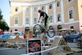 Odessa, Ukraine - July 28, 2007: Freestyle young male jumping on