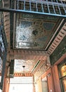 ODESSA, UKRAINE - July 2018: Odessa indoor passage atrium - an old indoor shopping center and architectural monument. Historical