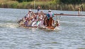 Odessa, Ukraine - June 2, 2019: Dragon Boat Racing during Dragon Boat Festival, DragBoat Racing is popular traditional Chinese Royalty Free Stock Photo