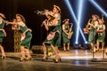 ODESSA, UKRAINE - MARCH 17, 2019: Bright music show FREEDOM JAZZ. Beautiful female jazz band on stage in a bright musical jazz