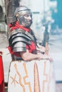 Odessa, Ukraine - March 2018 Roman legion empire soldiers old armor Royalty Free Stock Photo