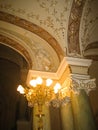 Odessa, Ukraine - May 14, 2010: Wonderful interiors and halls of Odessa Opera House before the performance